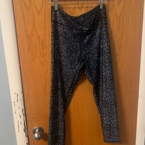 ZYIA Black Leopard Print Leggings